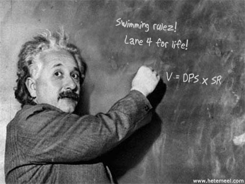 Nawet Einstein był zainteresowany szybszym pływaniem. ;)